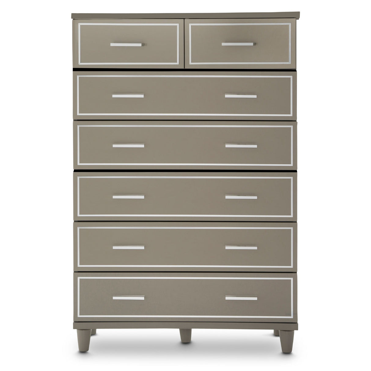 Urban Place Dove Grey 7-drawer Chest from Michael Amini - Luna Furniture