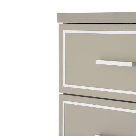 Urban Place Dove Grey 7-drawer Chest from Michael Amini - Luna Furniture