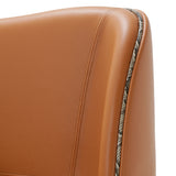 21 Cosmopolitan Orange Diablo Orange/umber Cal King Upholstered Wing Bed from Michael Amini - Luna Furniture