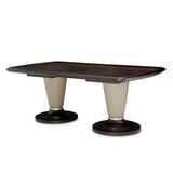 21 Cosmopolitan Taupe Pebble Grain Taupe/umber Rectangular Dining Table from Michael Amini - Luna Furniture