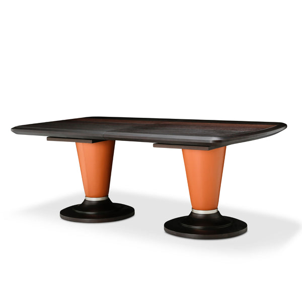 21 Cosmopolitan Orange Diablo Orange/umber Rectangular Dining Table