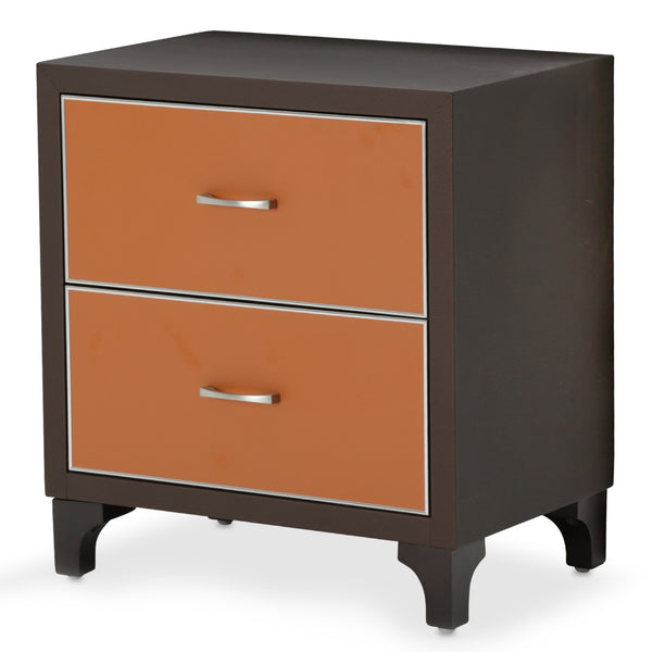 21 Cosmopolitan Orange Diablo Orange/umber Nightstand