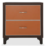 21 Cosmopolitan Orange Diablo Orange/umber Nightstand from Michael Amini - Luna Furniture