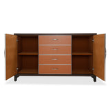 21 Cosmopolitan Orange Diablo Orange/umber Dresser With Mirror from Michael Amini - Luna Furniture