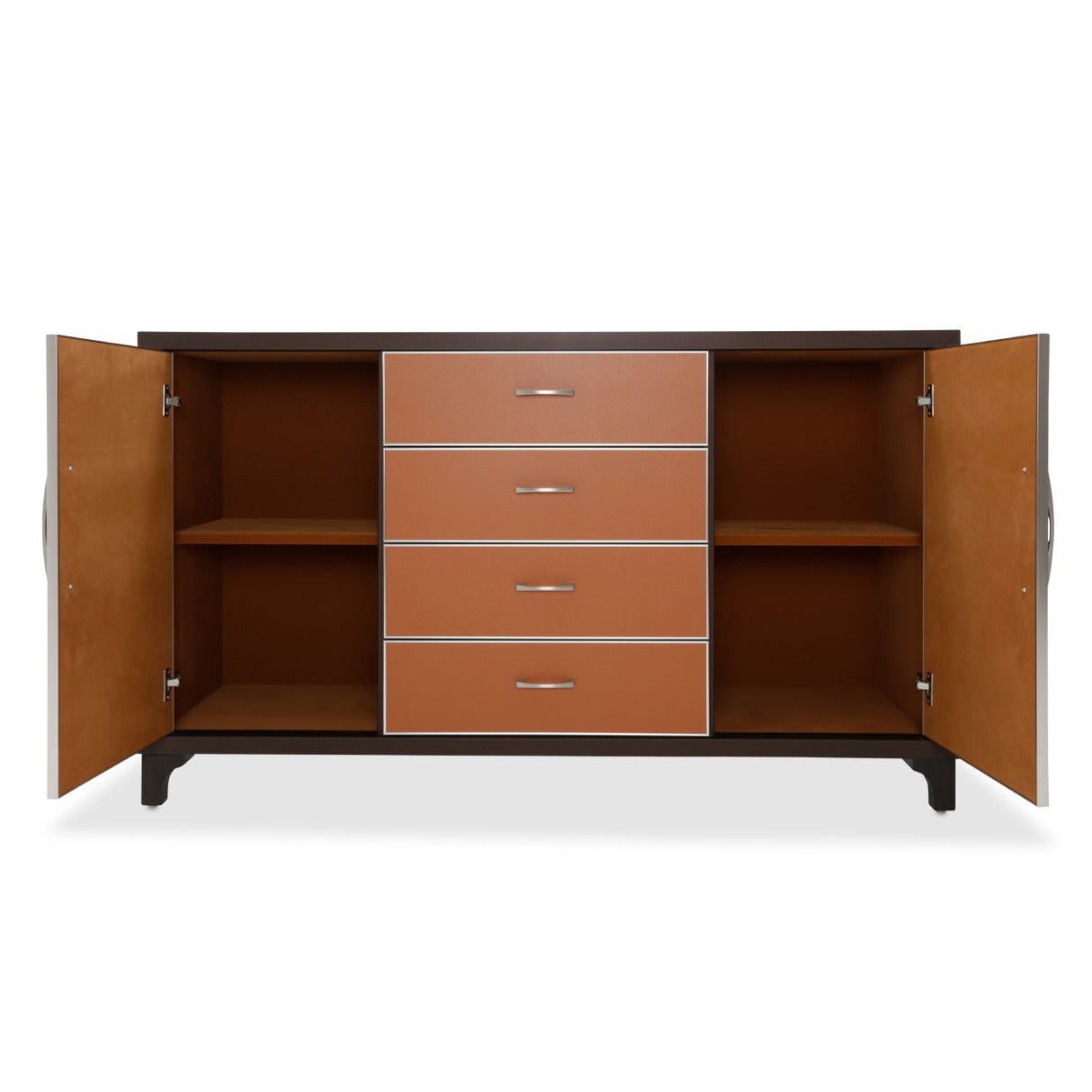 21 Cosmopolitan Orange Diablo Orange/umber Dresser from Michael Amini - Luna Furniture