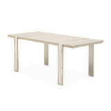 Lotus Bay Sand Narrow Dining Table from Michael Amini - Luna Furniture