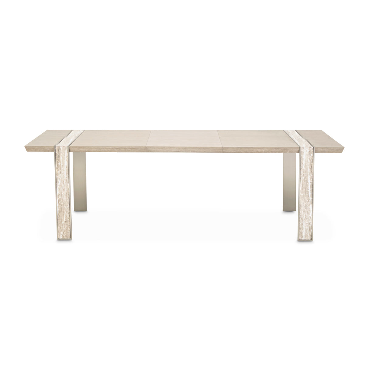 Lotus Bay Sand Narrow Dining Table from Michael Amini - Luna Furniture