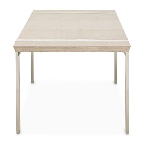 Lotus Bay Sand Narrow Dining Table from Michael Amini - Luna Furniture