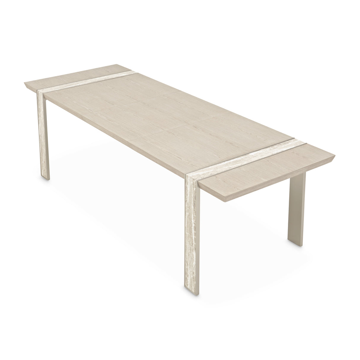 Lotus Bay Sand Narrow Dining Table from Michael Amini - Luna Furniture
