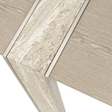 Lotus Bay Sand Narrow Dining Table from Michael Amini - Luna Furniture