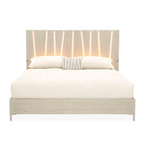 Lotus Bay Sand Queen Bed With Led Lights from Michael Amini - Luna Furniture