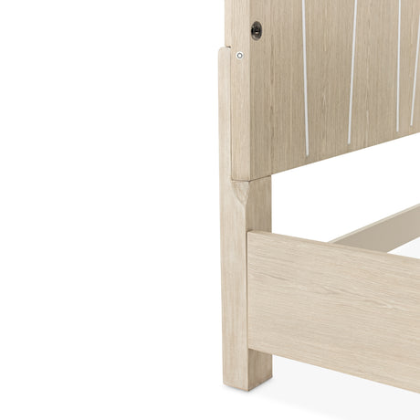 Lotus Bay Sand Eastern King Bed With Led Lights from Michael Amini - Luna Furniture