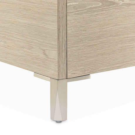Lotus Bay Sand Eastern King Bed With Led Lights from Michael Amini - Luna Furniture