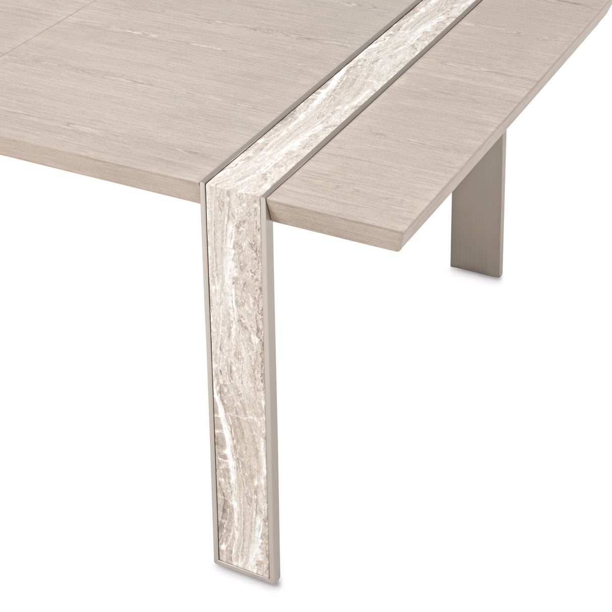 Lotus Bay Sand Wide Dining Table from Michael Amini - Luna Furniture