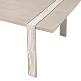 Lotus Bay Sand Wide Dining Table from Michael Amini - Luna Furniture