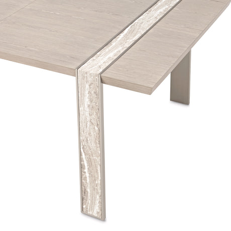 Lotus Bay Sand Wide Dining Table from Michael Amini - Luna Furniture