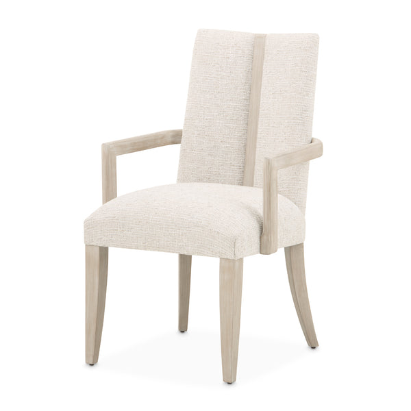 Lotus Bay Sand Dining Arm Chair