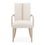 Lotus Bay Sand Dining Arm Chair from Michael Amini - Luna Furniture