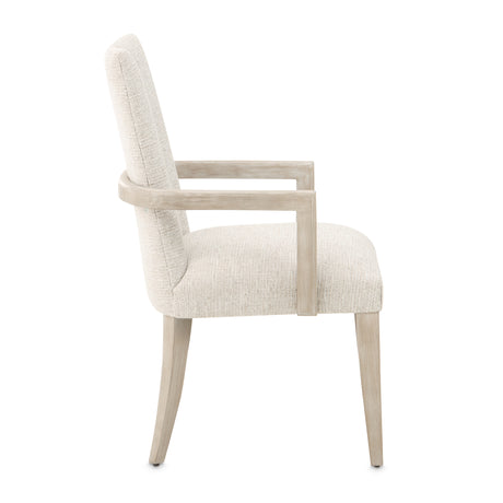 Lotus Bay Sand Dining Arm Chair from Michael Amini - Luna Furniture