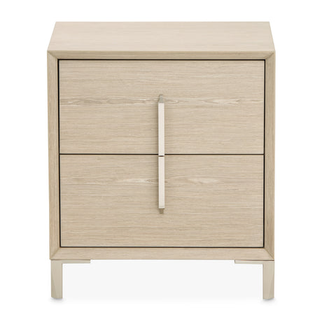 Lotus Bay Sand Small Nightstand from Michael Amini - Luna Furniture