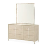 Lotus Bay Sand Small Dresser With Mirror from Michael Amini - Luna Furniture
