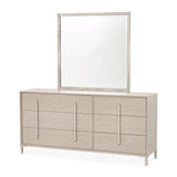 Lotus Bay Sand Large Dresser With Mirror from Michael Amini - Luna Furniture