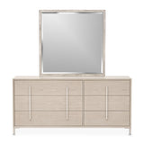 Lotus Bay Sand Large Dresser With Mirror from Michael Amini - Luna Furniture