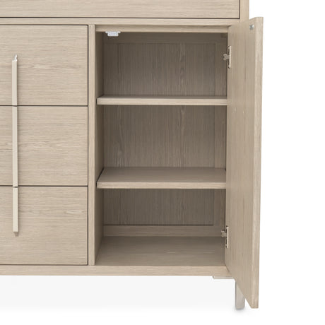Lotus Bay Sand 5-drawer Chest from Michael Amini - Luna Furniture