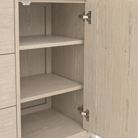 Lotus Bay Sand 5-drawer Chest from Michael Amini - Luna Furniture