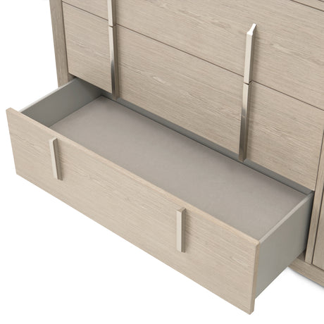 Lotus Bay Sand 5-drawer Chest from Michael Amini - Luna Furniture