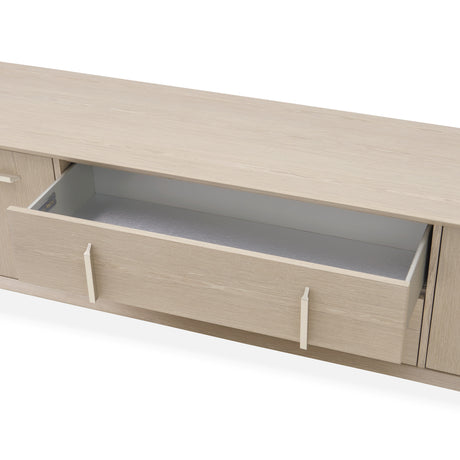 Lotus Bay Sand Tv Console from Michael Amini - Luna Furniture