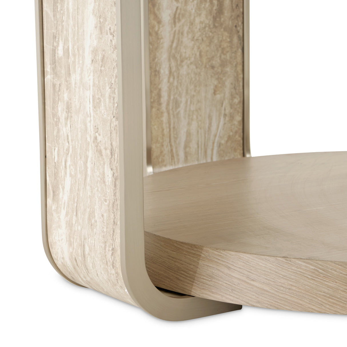 Lotus Bay Sand 60'' Round Dining Table from Michael Amini - Luna Furniture