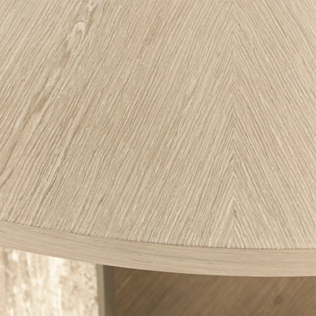 Lotus Bay Sand 60'' Round Dining Table from Michael Amini - Luna Furniture