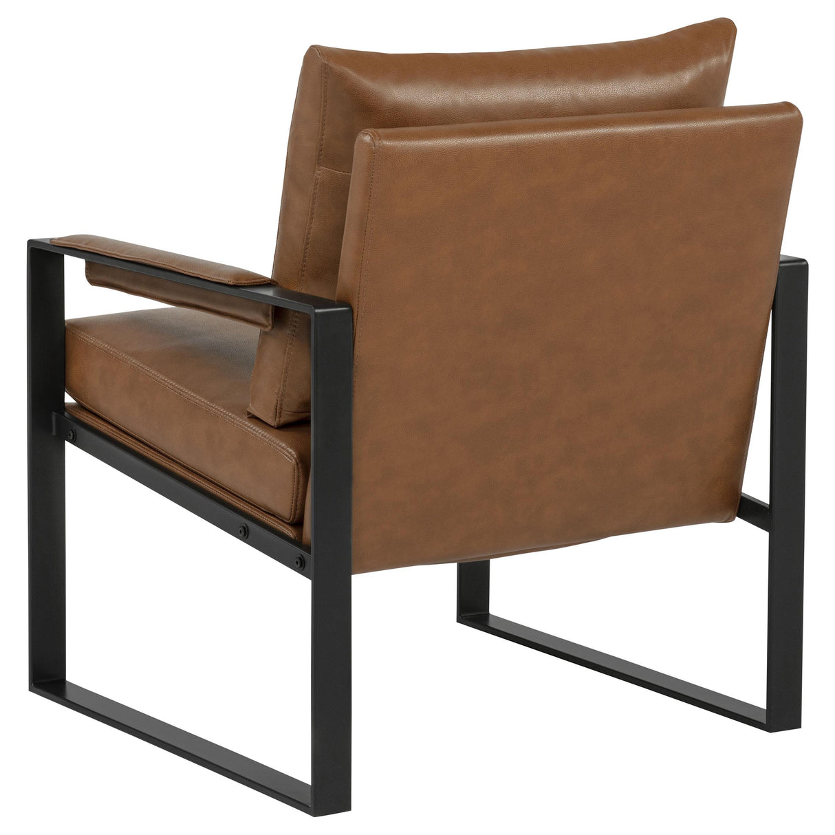 Rosalind Brown Upholstered Track Arm Accent Chair from Coaster - Luna Furniture