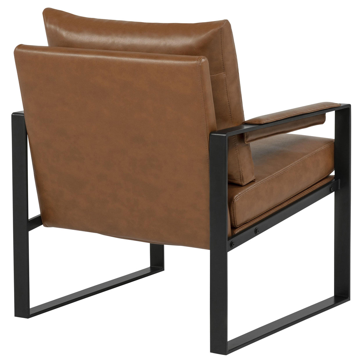 Rosalind Brown Upholstered Track Arm Accent Chair from Coaster - Luna Furniture