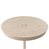 Lotus Bay Sand Chairside Table from Michael Amini - Luna Furniture