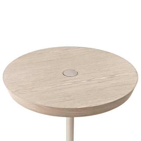 Lotus Bay Sand Chairside Table from Michael Amini - Luna Furniture