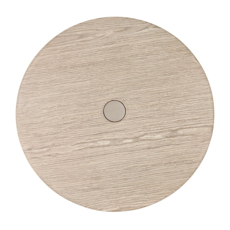 Lotus Bay Sand Chairside Table from Michael Amini - Luna Furniture