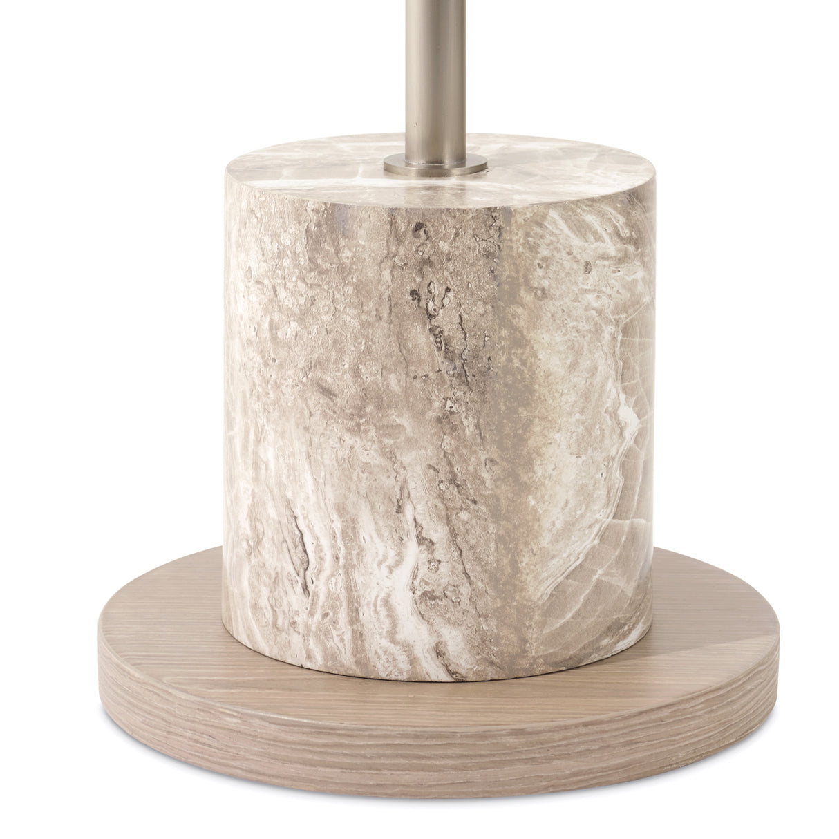 Lotus Bay Sand Chairside Table from Michael Amini - Luna Furniture