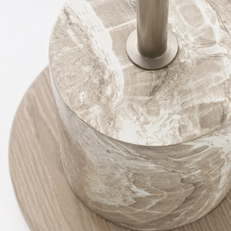 Lotus Bay Sand Chairside Table from Michael Amini - Luna Furniture