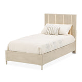 Lotus Bay Sand Twin Panel Bed With Led Lights from Michael Amini - Luna Furniture