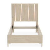 Lotus Bay Sand Twin Panel Bed With Led Lights from Michael Amini - Luna Furniture