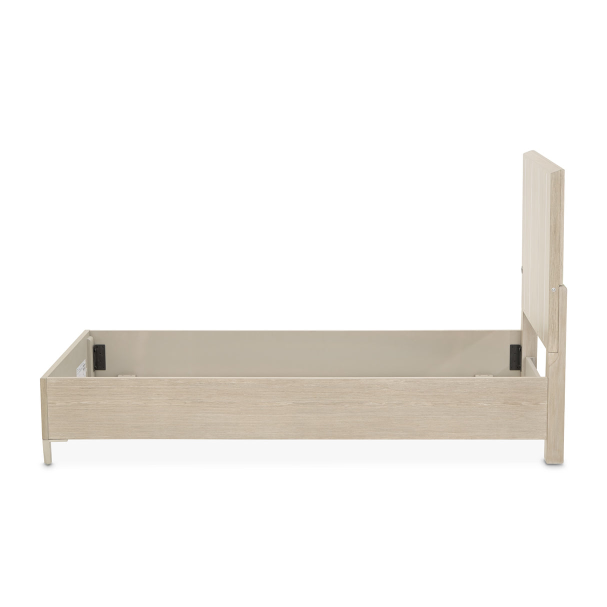 Lotus Bay Sand Twin Panel Bed With Led Lights from Michael Amini - Luna Furniture