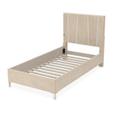 Lotus Bay Sand Twin Panel Bed With Led Lights from Michael Amini - Luna Furniture