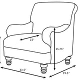 Glenn Blue Recessed Arms Accent Chair from Coaster - Luna Furniture