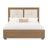 Portrait Sienna Brown Eastern King Panel Bed With Led Lights from Michael Amini - Luna Furniture