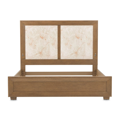 Portrait Sienna Brown Queen Panel Bed With Led Lights from Michael Amini - Luna Furniture