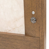 Portrait Sienna Brown Eastern King Panel Bed With Led Lights from Michael Amini - Luna Furniture