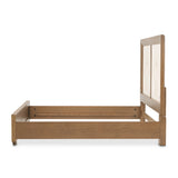 Portrait Sienna Brown Eastern King Panel Bed With Led Lights from Michael Amini - Luna Furniture