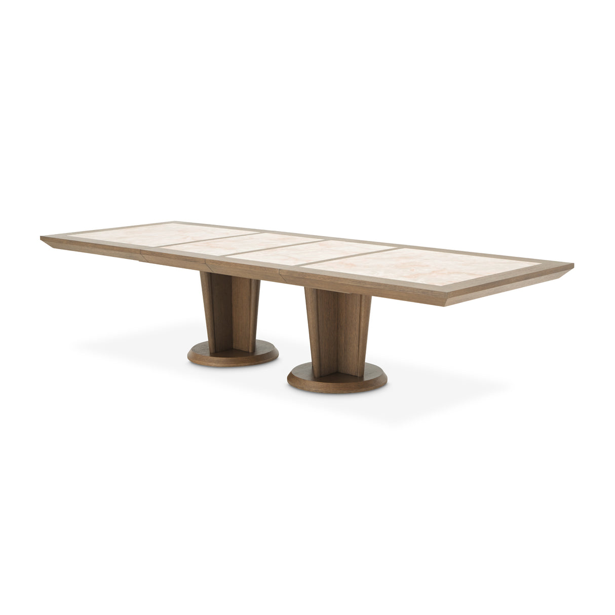 Portrait Sienna Brown Wide Rectangular Dining Table from Michael Amini - Luna Furniture
